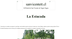 Desktop Screenshot of laestacada.sanvicentett.cl