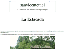 Tablet Screenshot of laestacada.sanvicentett.cl